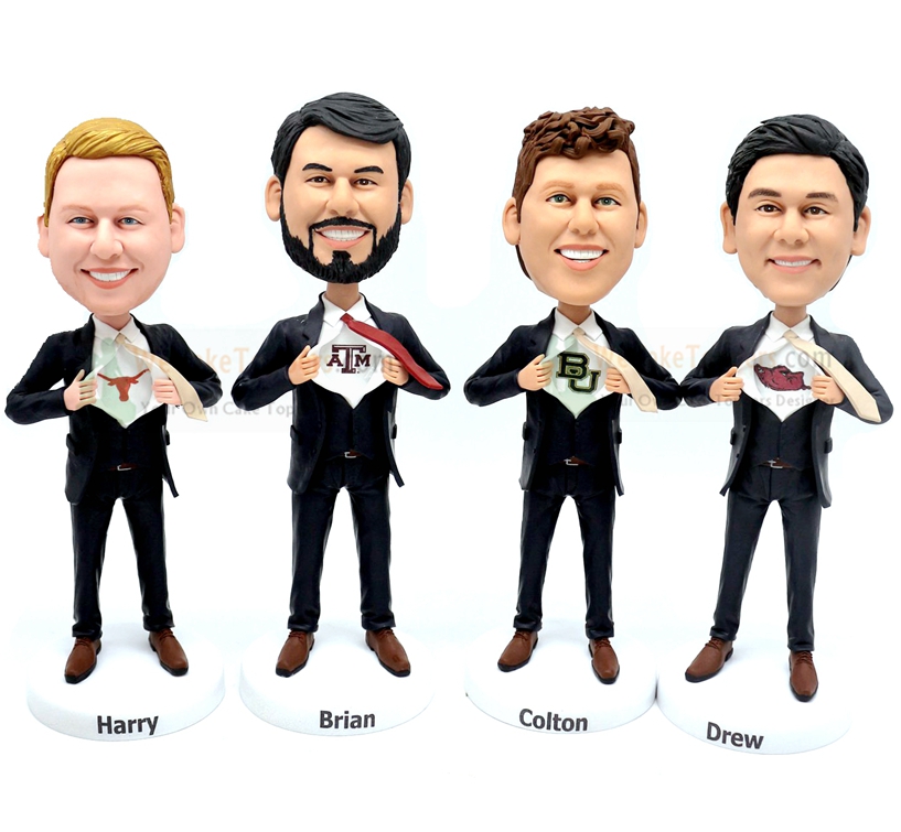 Groomsmen Personalized bobbleheads for groomsmen for best man bobbleheads